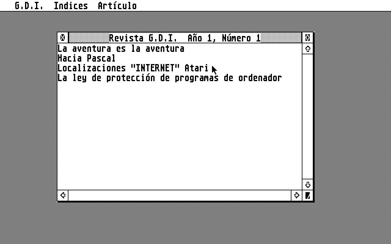 GDI No. 1 atari screenshot